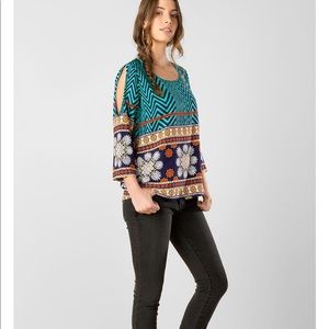 Francesca’s Collection Riverton Chevron Blouse